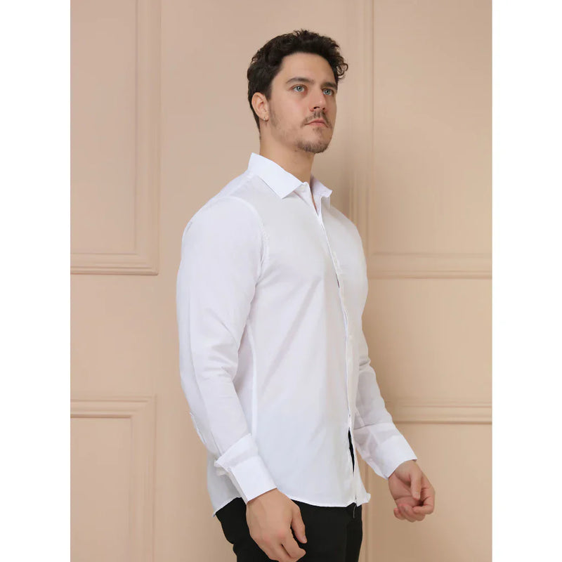 Camisa Social Masculina Manga Comprida Slim