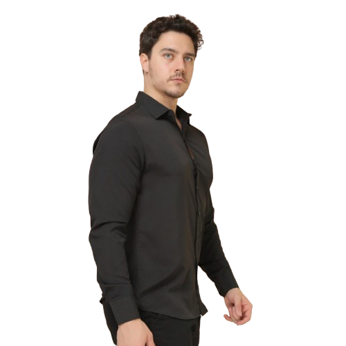 Camisa Social Masculina Manga Comprida Slim