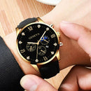 Relógio Masculino Social Esportivo Luxo Geneva + Pulseira