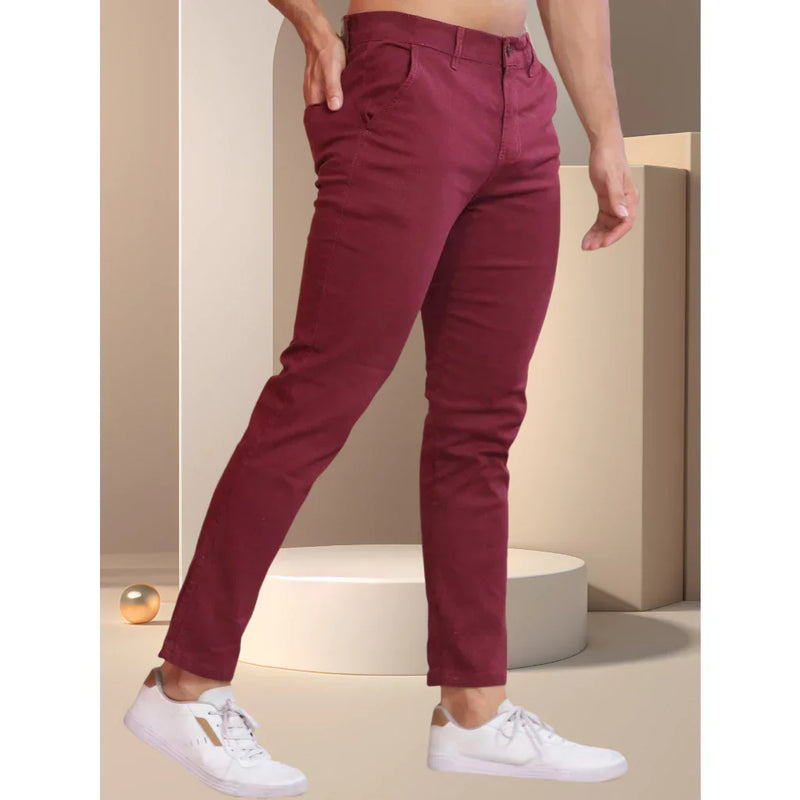 Calça Sarja Bolso Faca Masculina Slim Fit