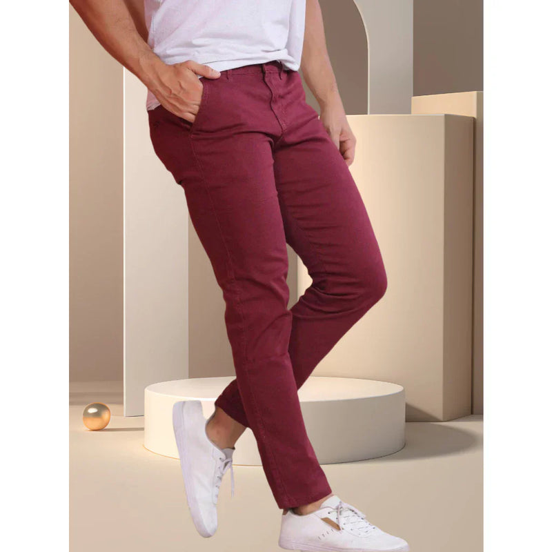 Calça Sarja Bolso Faca Masculina Slim Fit
